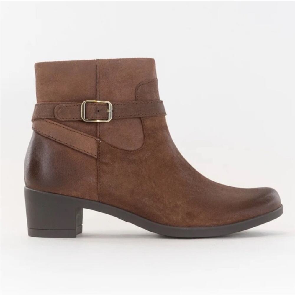 Dansko Cagney Boot Burnished Suede Leather Brown EU 37 US 6.5-7